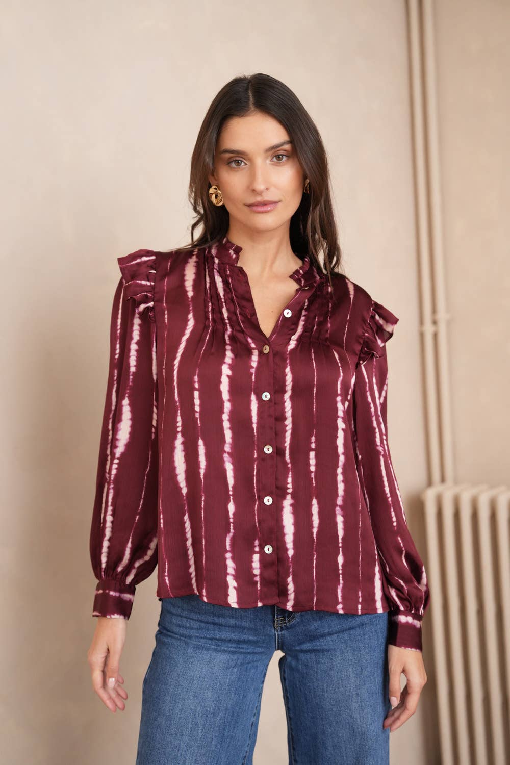 Jane Satin Blouse