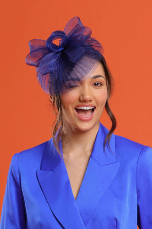 Morgan & Taylor - Simone Fascinator in Royal Blue