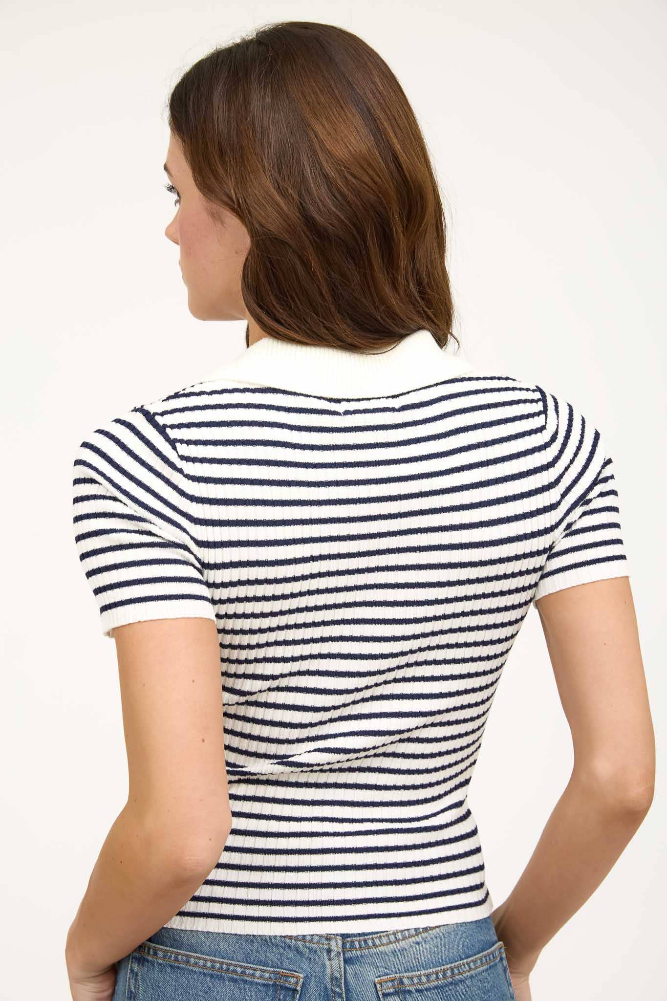 Collared Knit Top