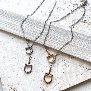 Horse Bit Stirrup Necklace