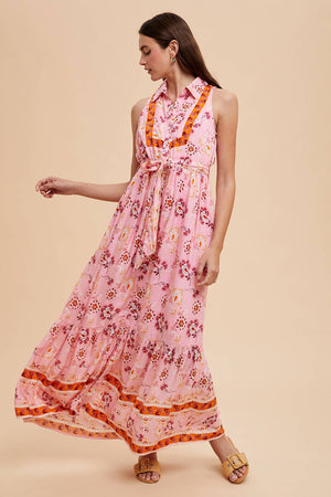 Nina Button Down Maxi Dress