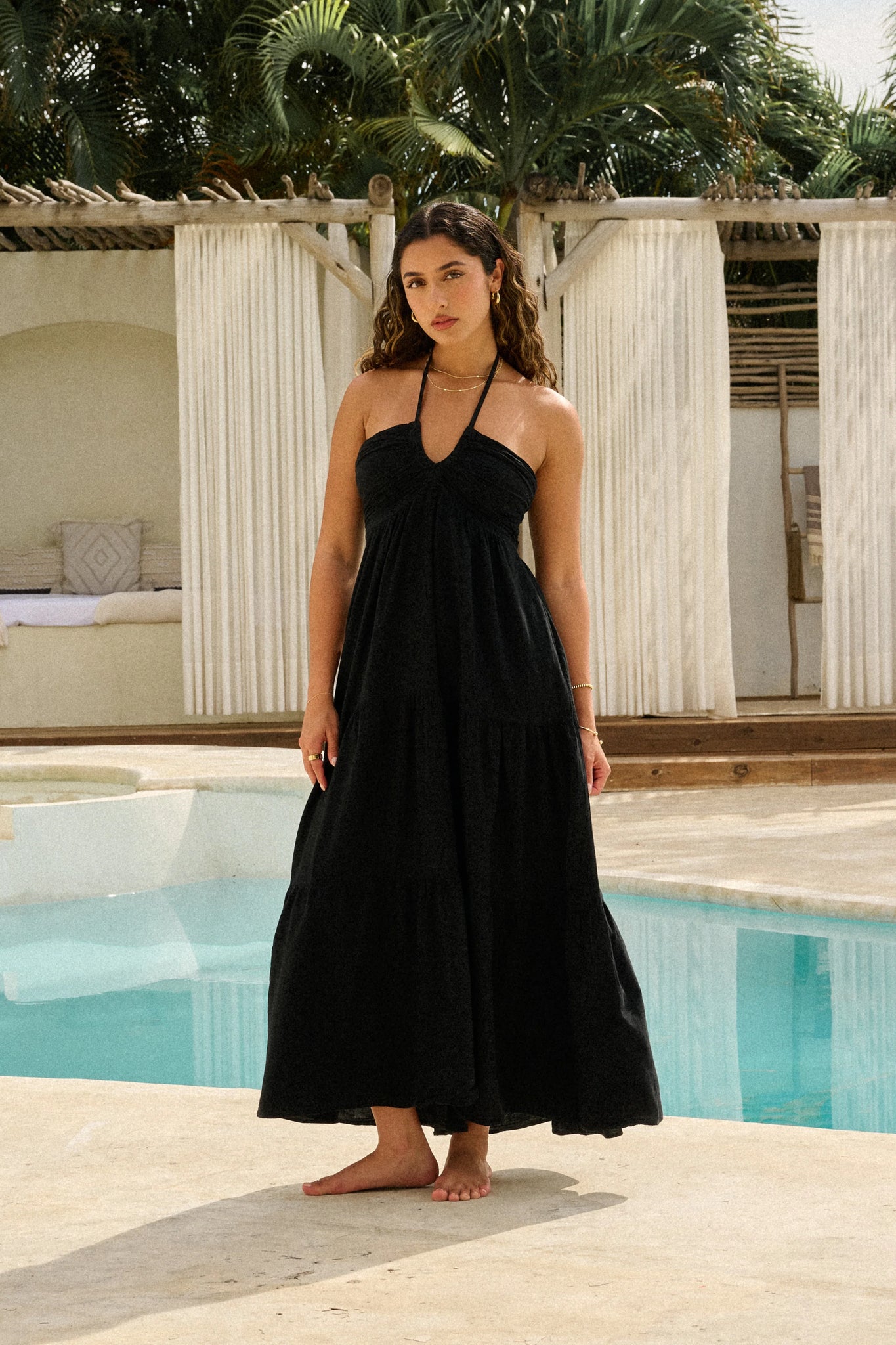 Carlotta Maxi Dress S / Black