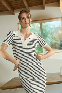 Striped Midi Dress