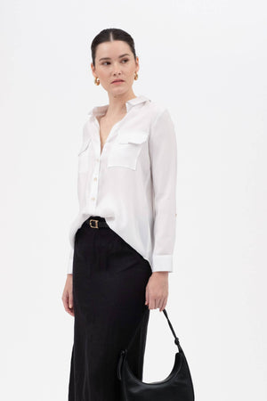 Tab Button Down Shirt