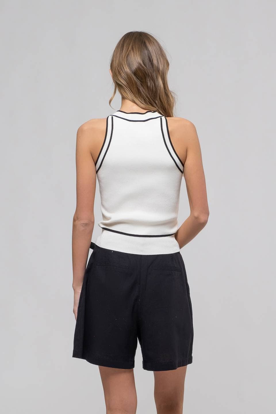 Contrast Stripe Top