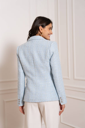 Sequin Double Breasted Blazer