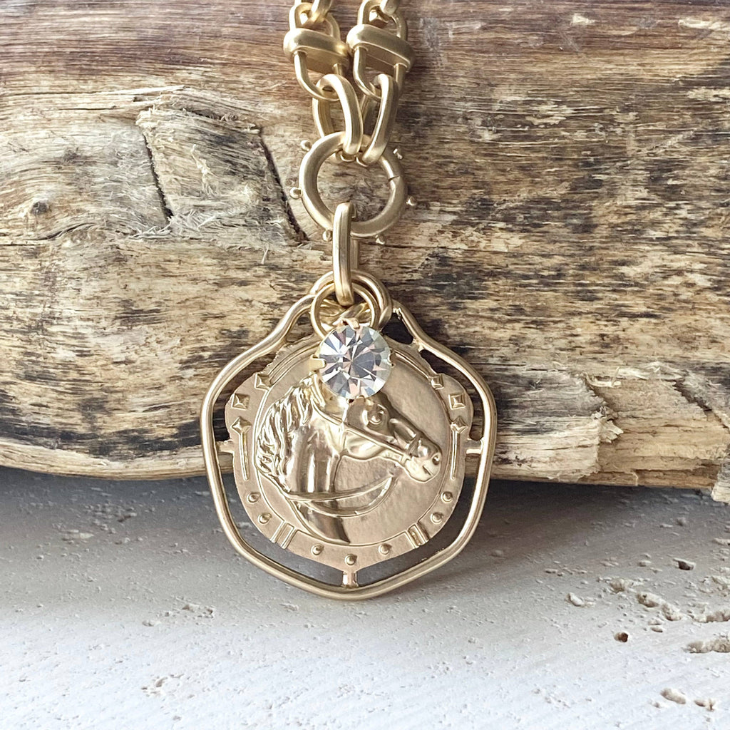 Horse Head Chain Necklace