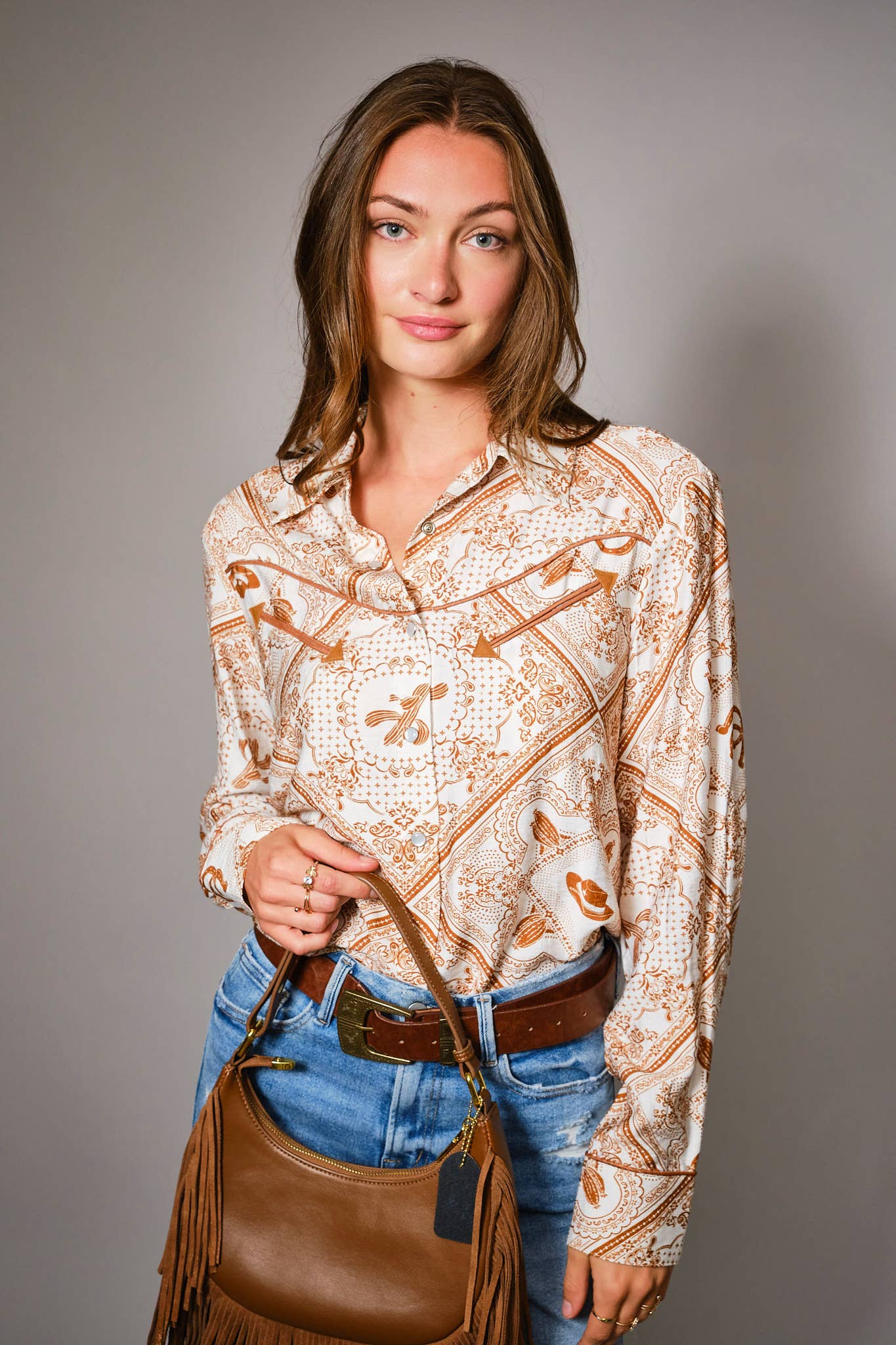Western Button-Up Shirt