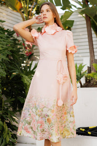 Liliana 3D Floral Midi Dress
