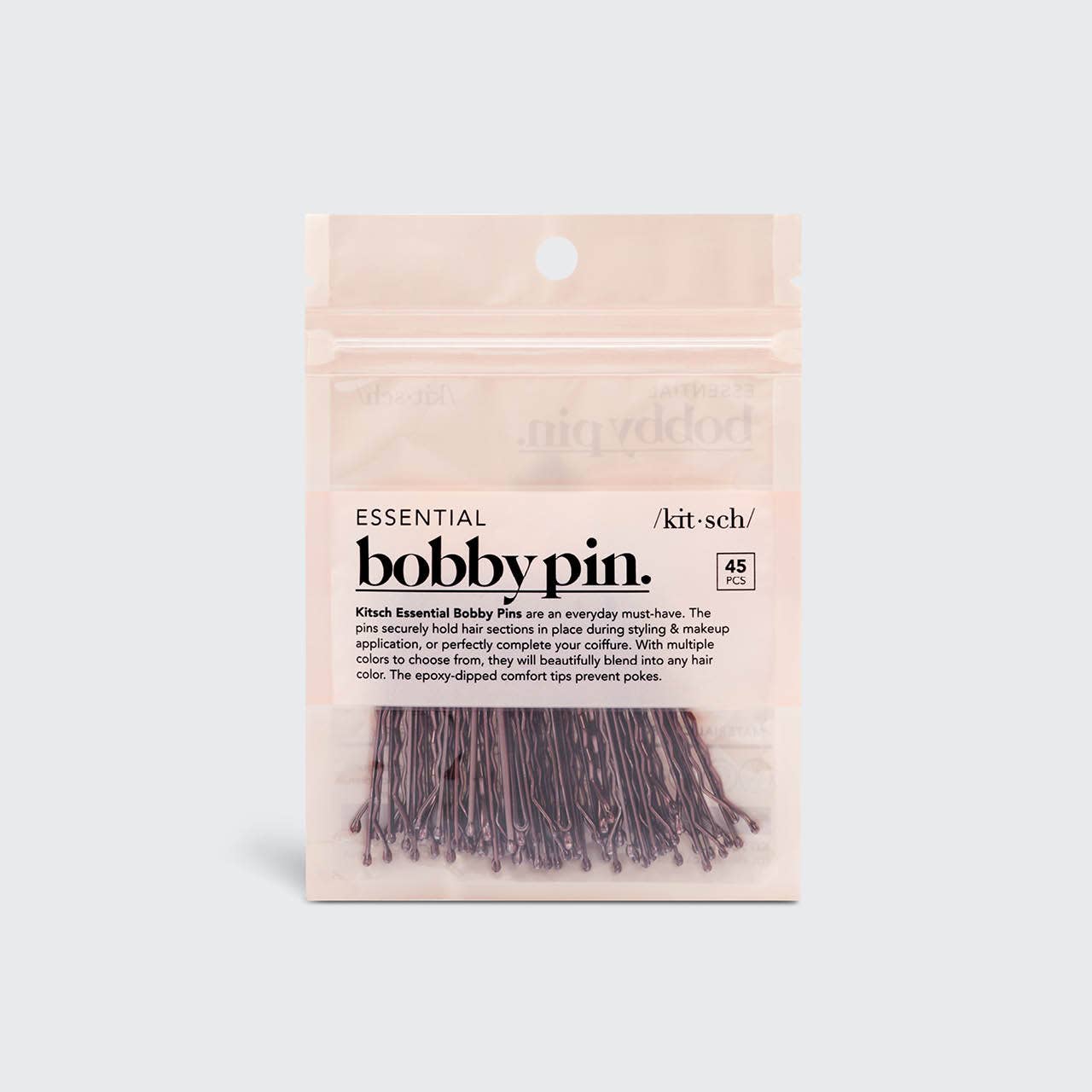 KITSCH - Essential Bobby Pins 45pc - Brown