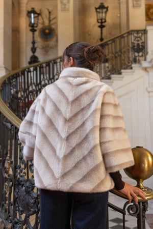 Copenhagen Faux Fur Cape Jacket