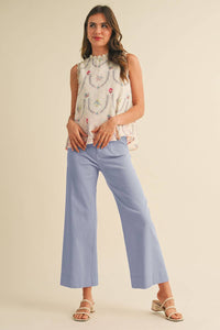 Corn Flower High Waisted Pants