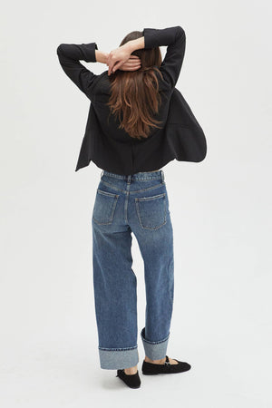 Parker Cuffed Wide Leg Slouchy Jean