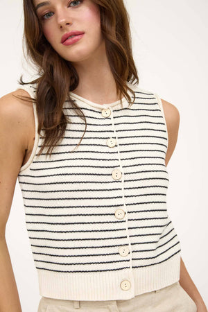 Button Down Cardigan Vest