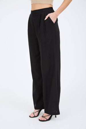High Waisted Front Pleat Pants
