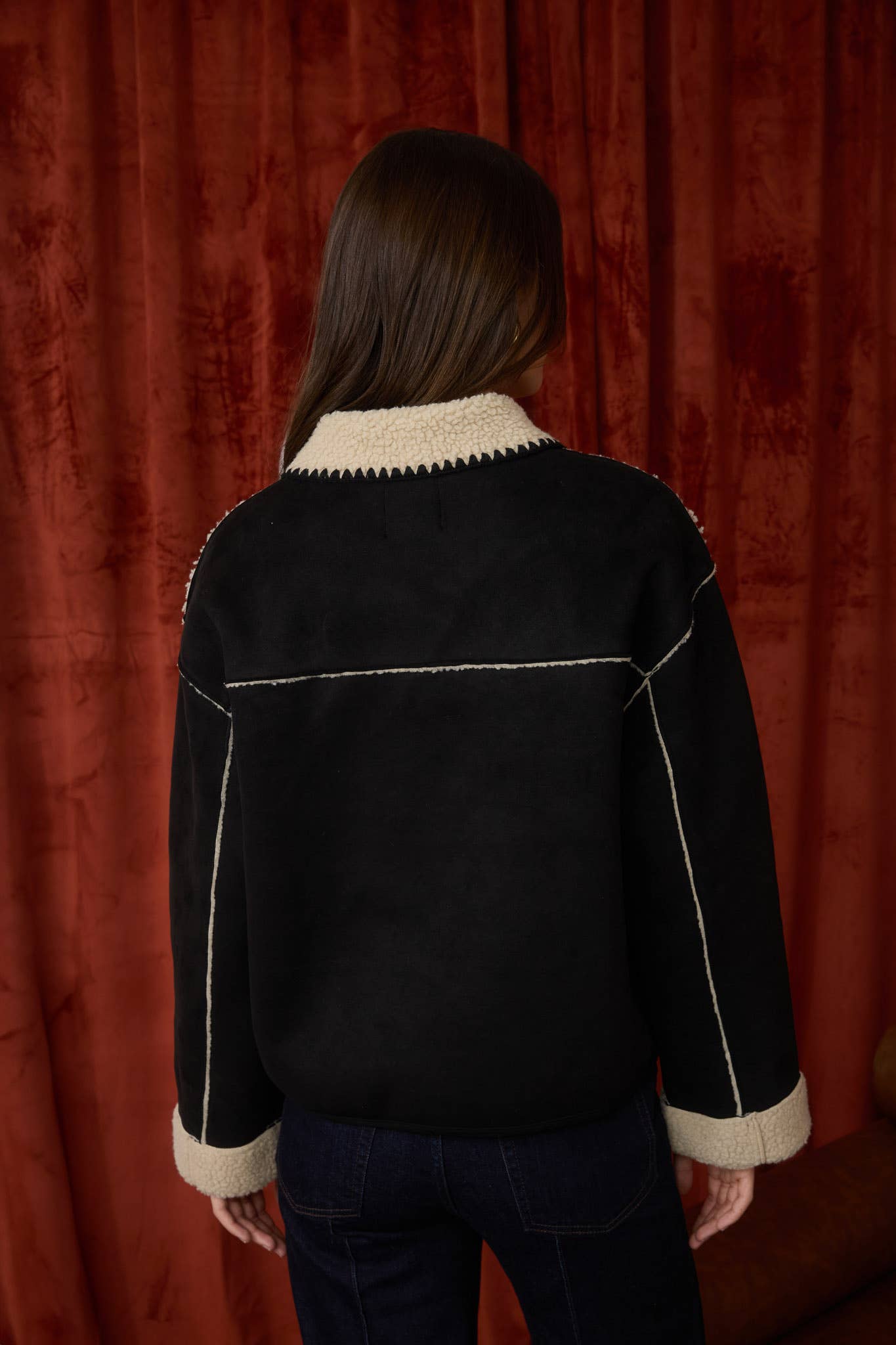 Shearling Toggle Jacket