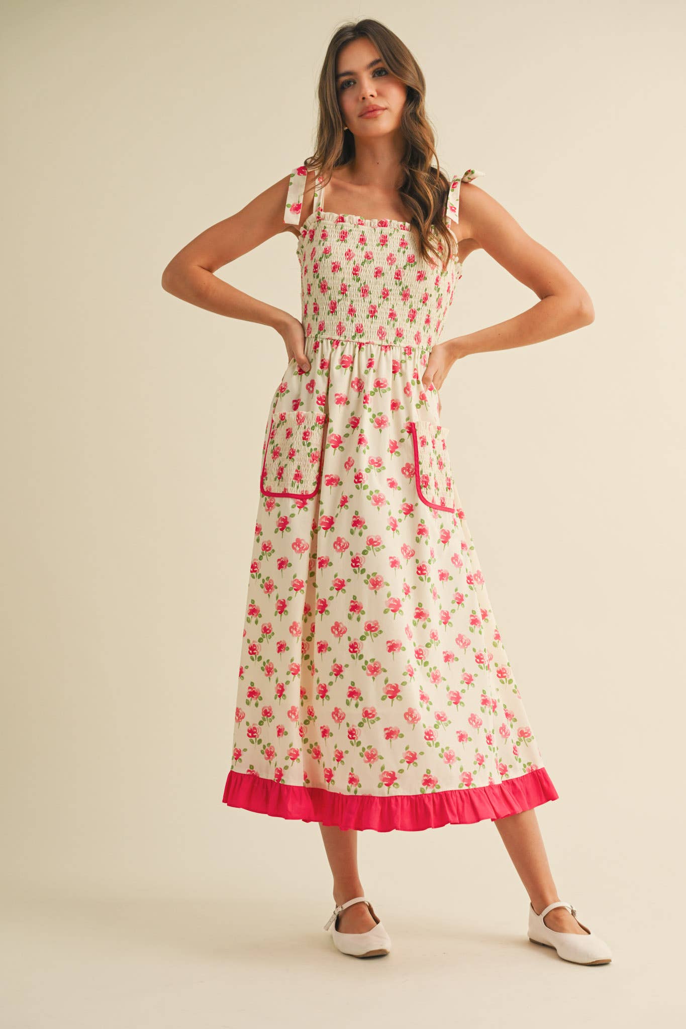 【新品未使用タグ付き】Amboise Gathered Flare Dress Amboise Gathered Flare Dress M