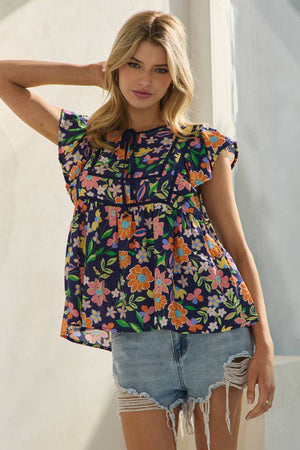 Lianna Flutter Sleeve Blouse