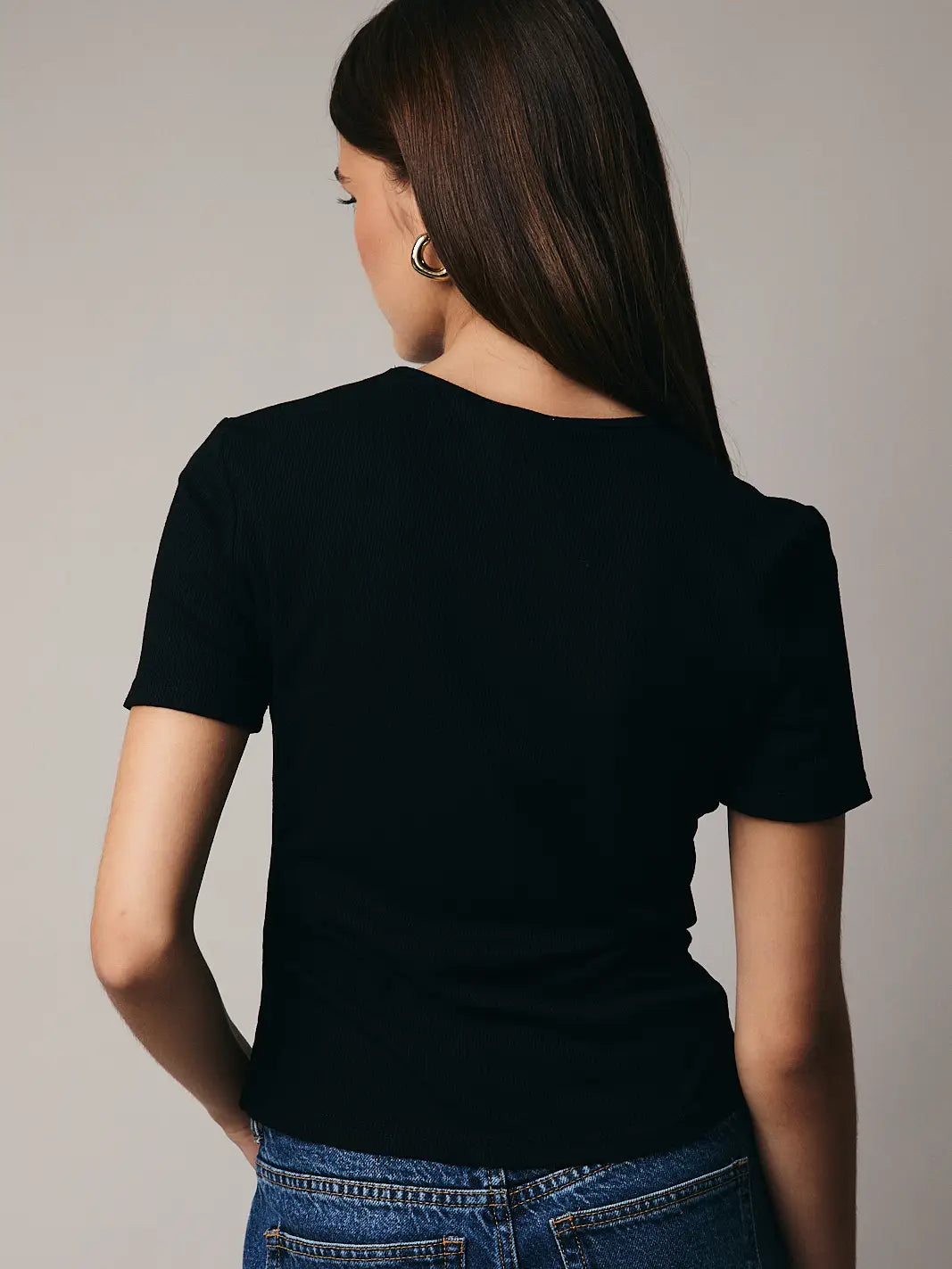 Champagne Beaded Rib Top