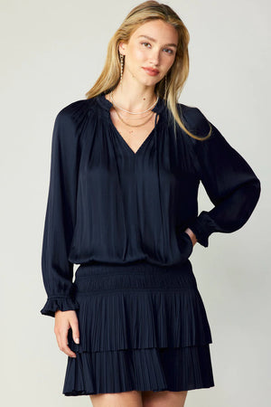 Laurel Pleated Mini Dress