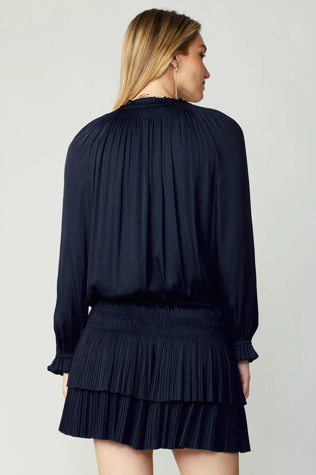 Laurel Pleated Mini Dress