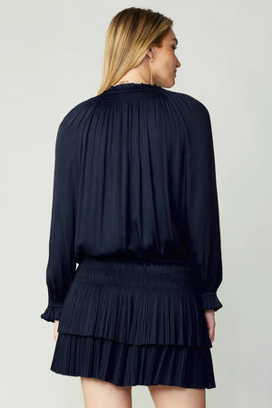 Laurel Pleated Mini Dress