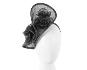 Tall sinamay fascinator by Max Alexander