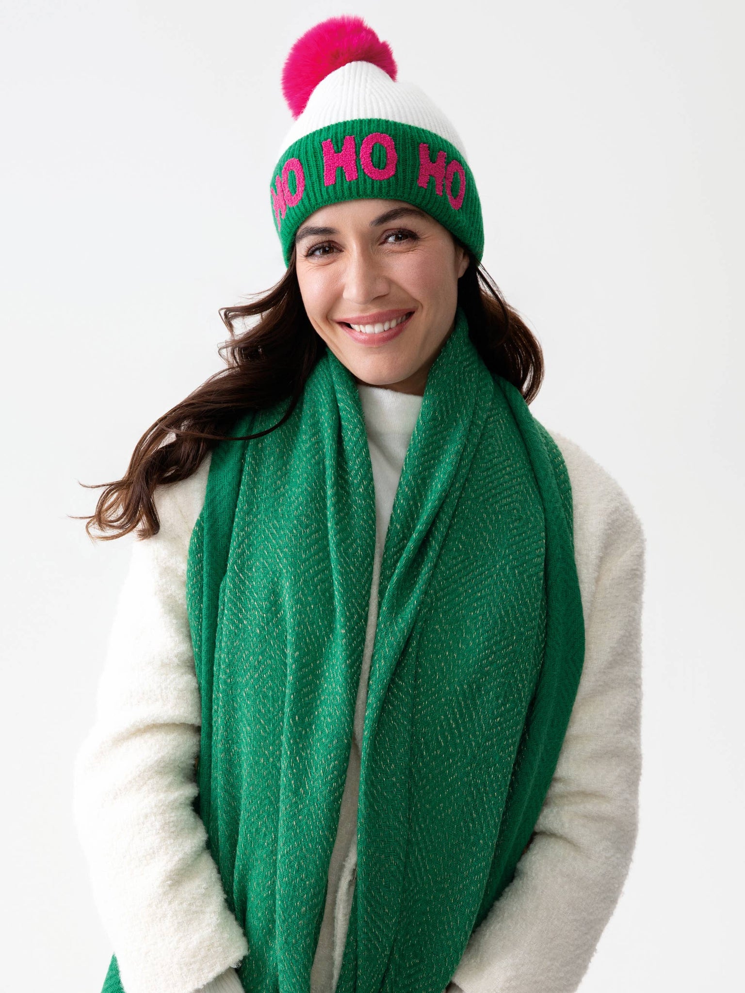Ho Ho Ho Beanie Green