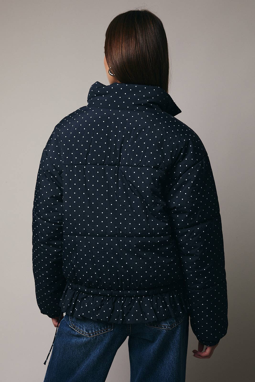 Polka Dot Quilted Jacket