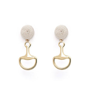Bit Earrings Gold - Thread