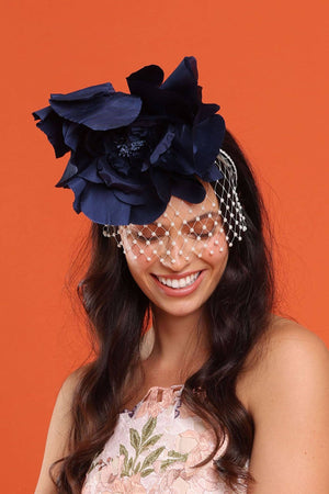 Morgan & Taylor - Cindy Fascinator in Navy