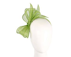 Sinamay bow fascinator - Navy