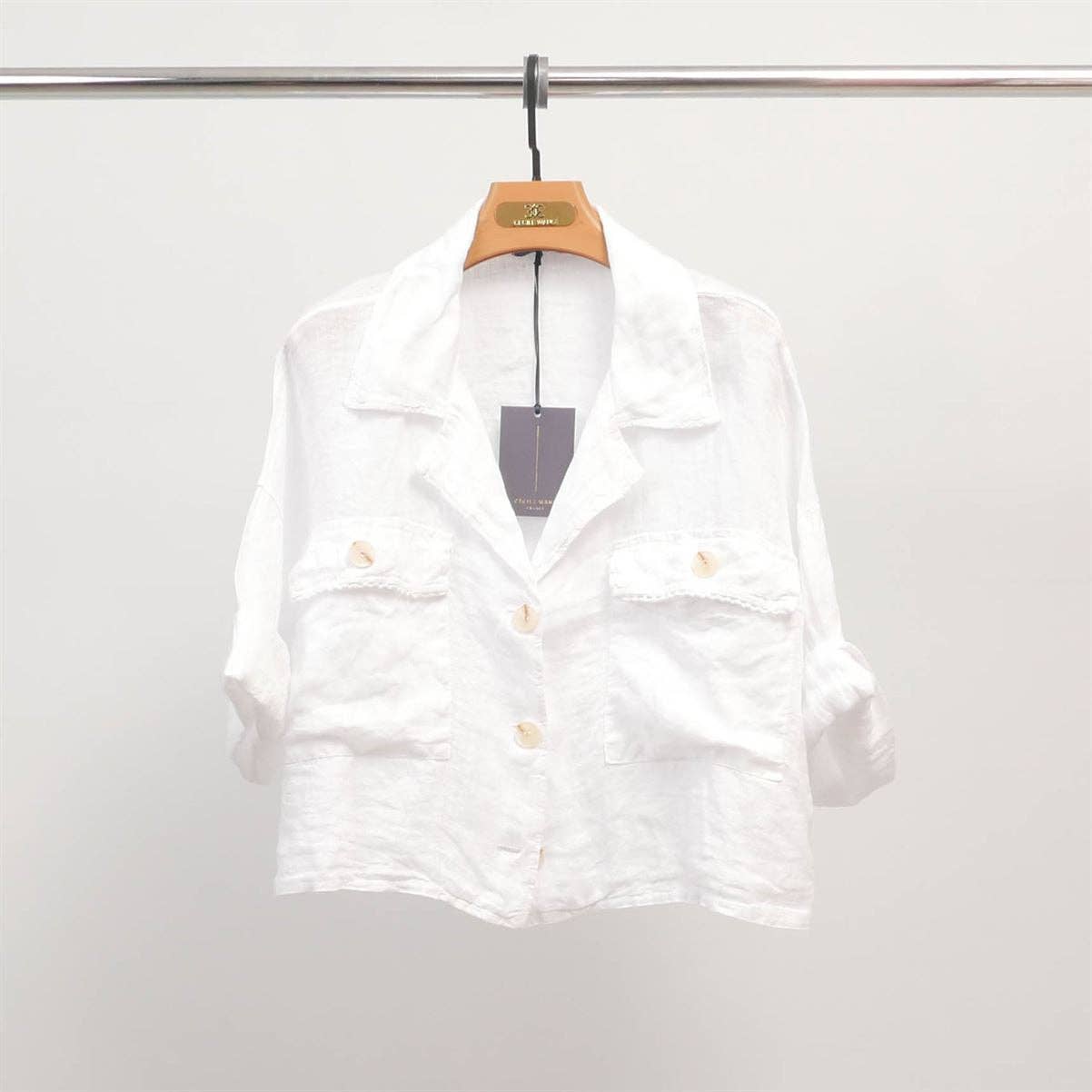 Blue Linen SHirt
