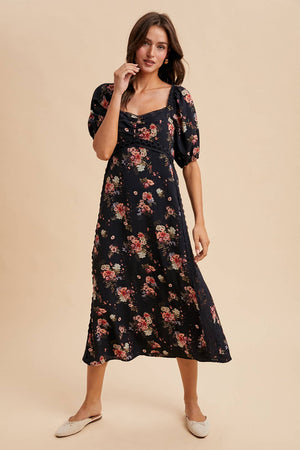 Floral Sweetheart Lace Dress