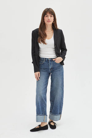 Parker Cuffed Wide Leg Slouchy Jean