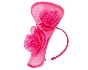 Tall sinamay fascinator by Max Alexander