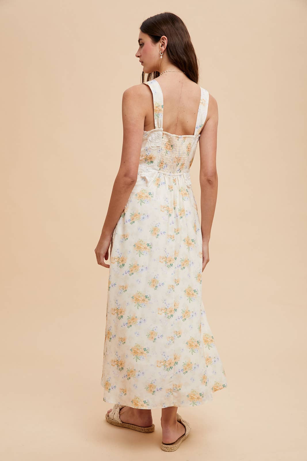 Lemon Water Lace Maxi Dress