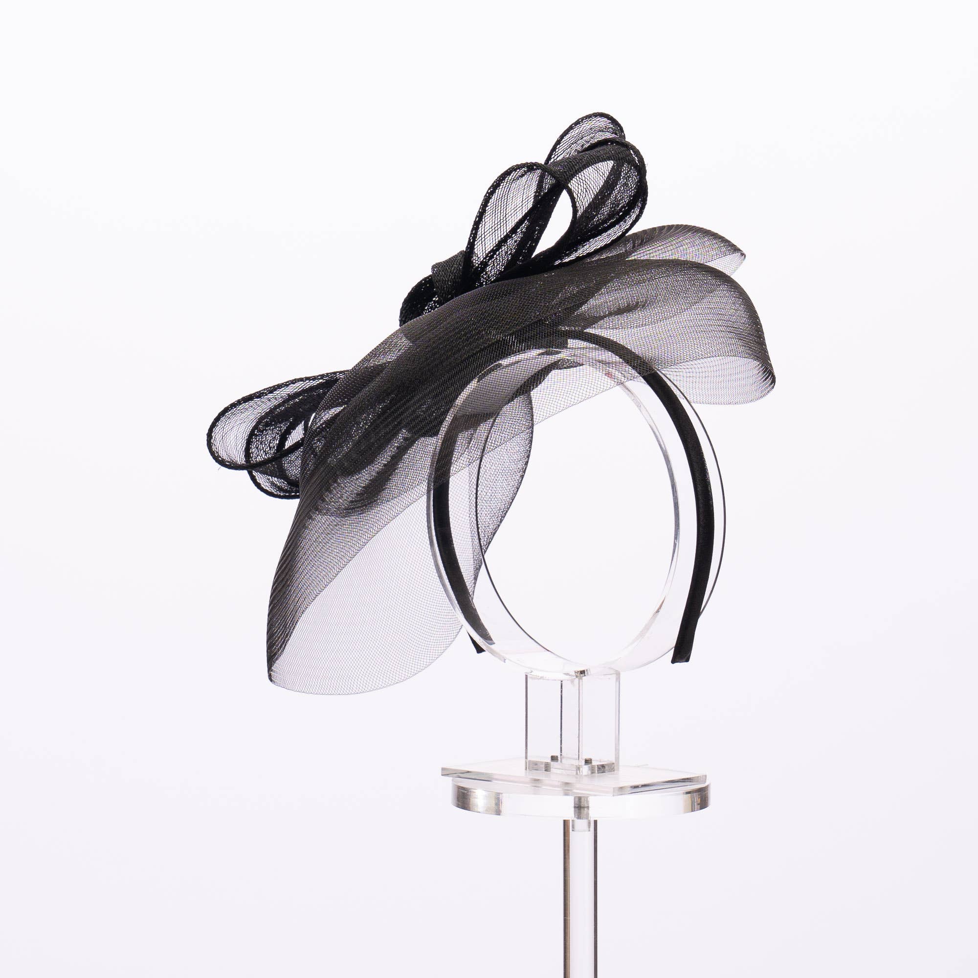 Sinamay/Crinoline Bow Fascinator