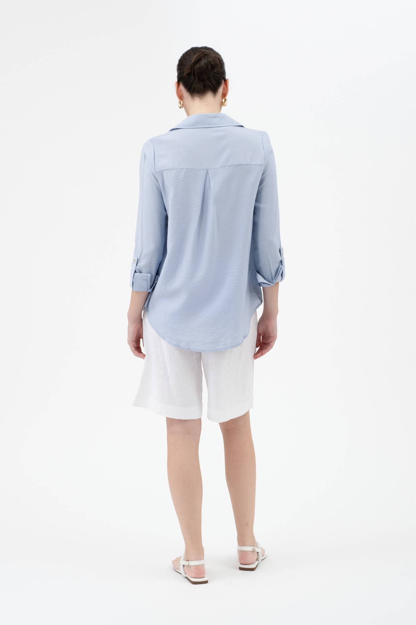 Tab Button Down Shirt