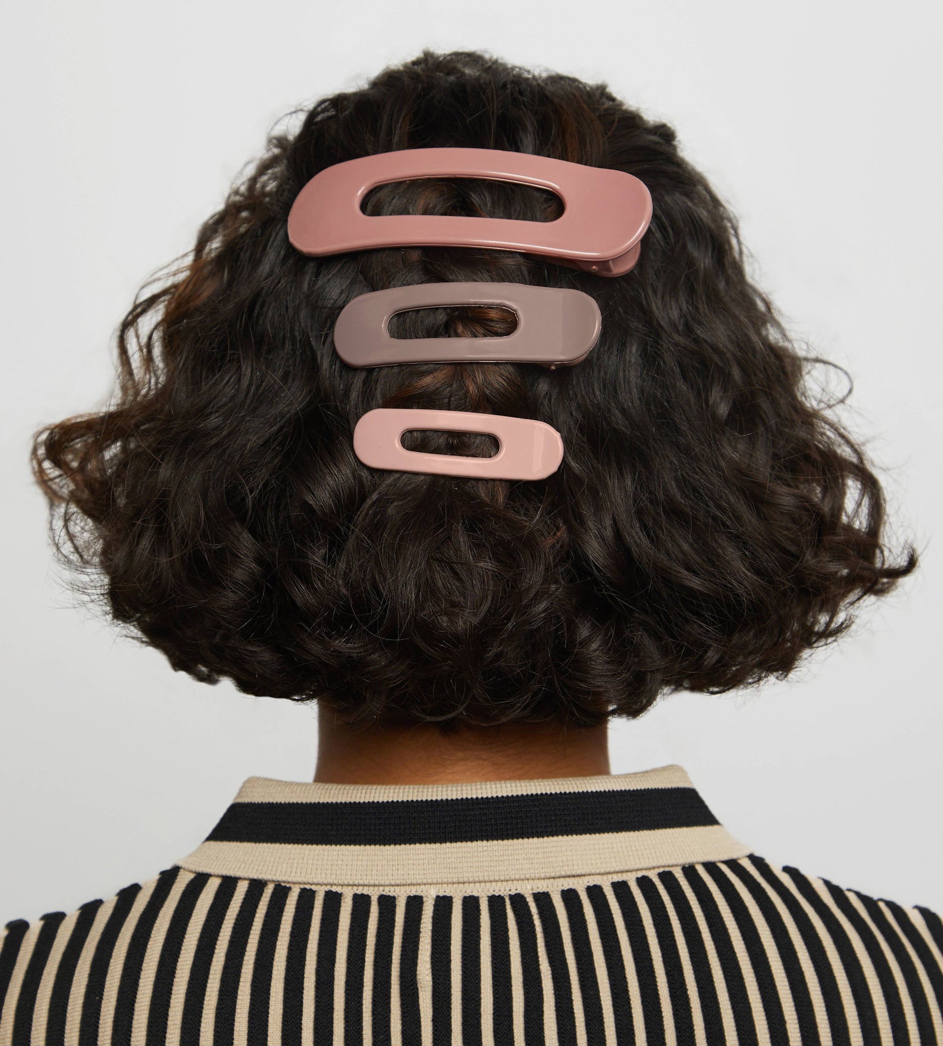 KITSCH - Flat Lay Claw Clip 3pc Flat - Ultra Glossy Terracotta