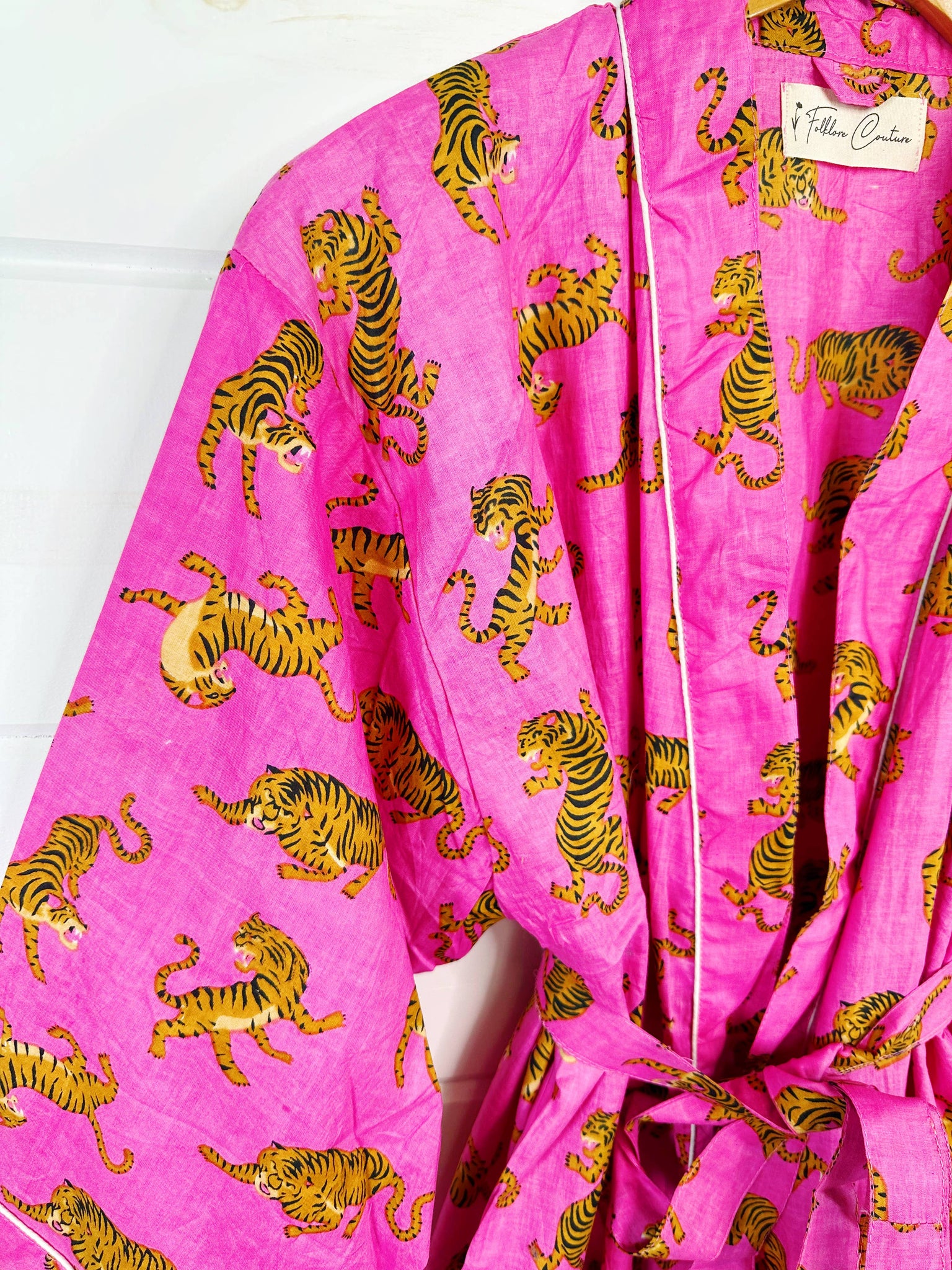 Bright Pink Tiger Robe