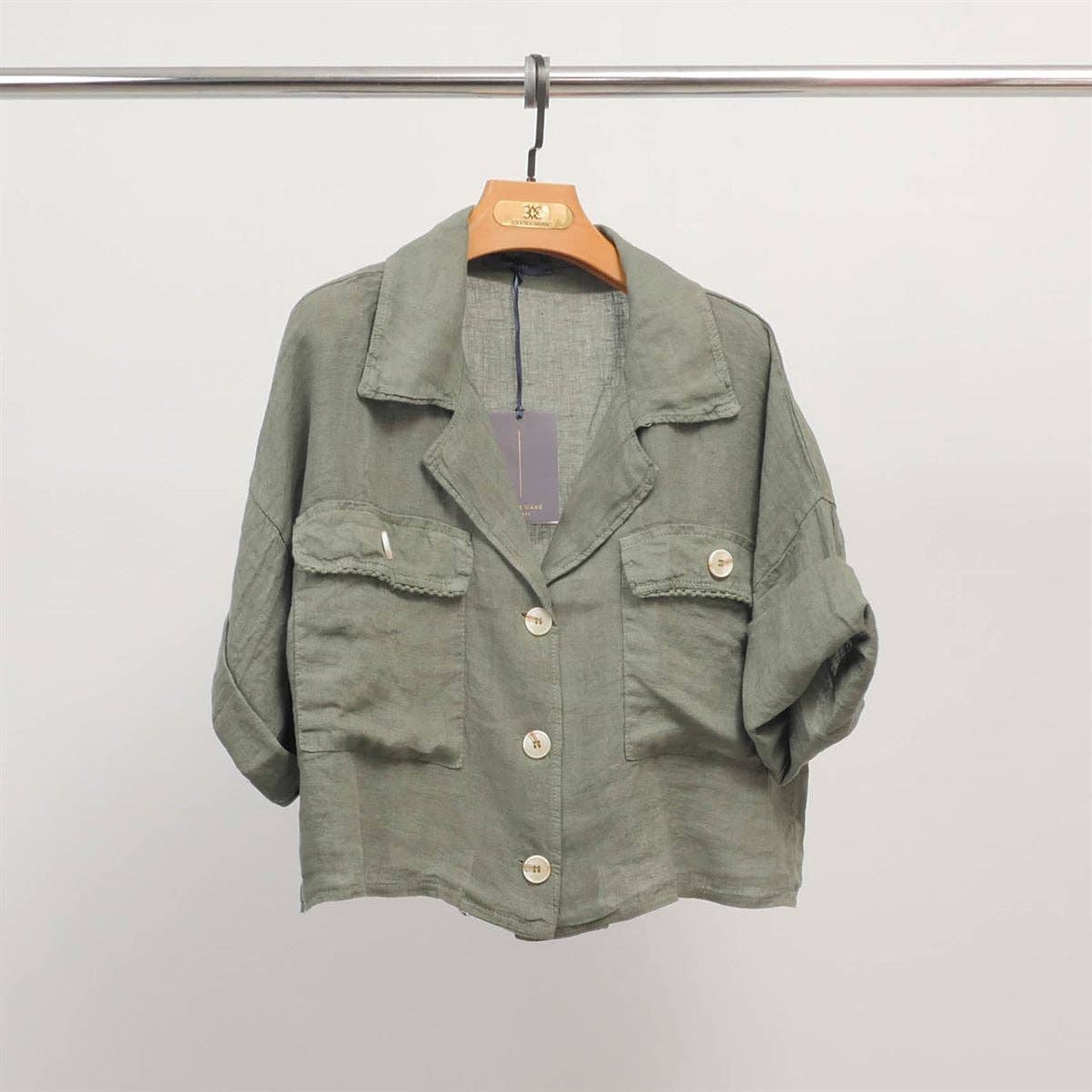 Blue Linen SHirt