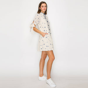 Under The Sea Embroidery Mini Dress