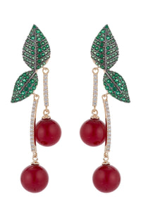 Cerise CZ Earrings