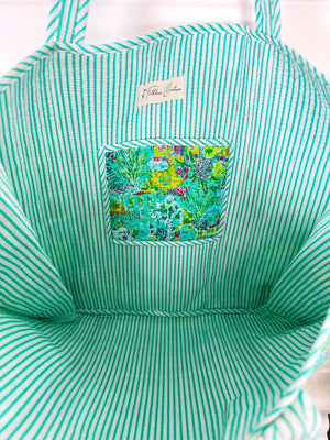 Quilted Tote Bag | Large Shopping Bag | Southern Town Tote