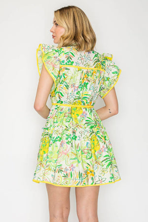 Pineapple Yellow Mini Dress