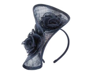 Tall sinamay fascinator by Max Alexander