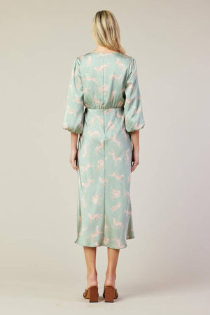 Animal Print Midi Dress