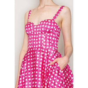 Satin Bustier Midi Dress