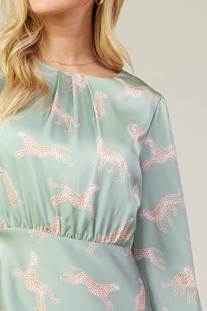 Animal Print Midi Dress
